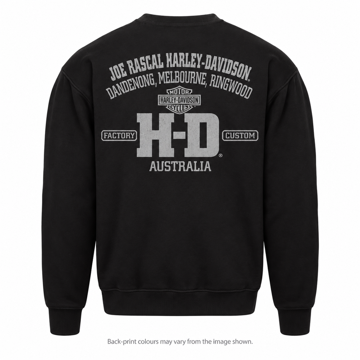 Harley-Davidson Medallion Men's Crew Neck Jumper - Black