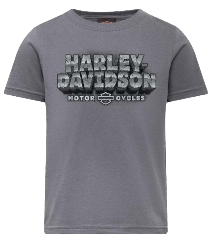 Harley-Davidson Rubble Kids' Short Sleeve T-Shirt - Charcoal