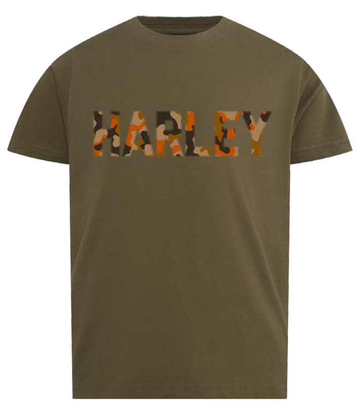 Harley-Davidson Seek Kids' Short Sleeve T-Shirt - Military Green