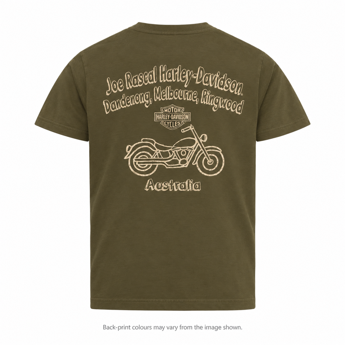 Harley-Davidson Seek Kids' Short Sleeve T-Shirt - Military Green