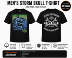 Harley-Davidson® Men's Cyclone Storm Skull T-Shirt | Black