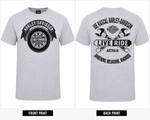 Harley-Davidson® Men's Tribute Wheel Logo T-Shirt | Heather Grey