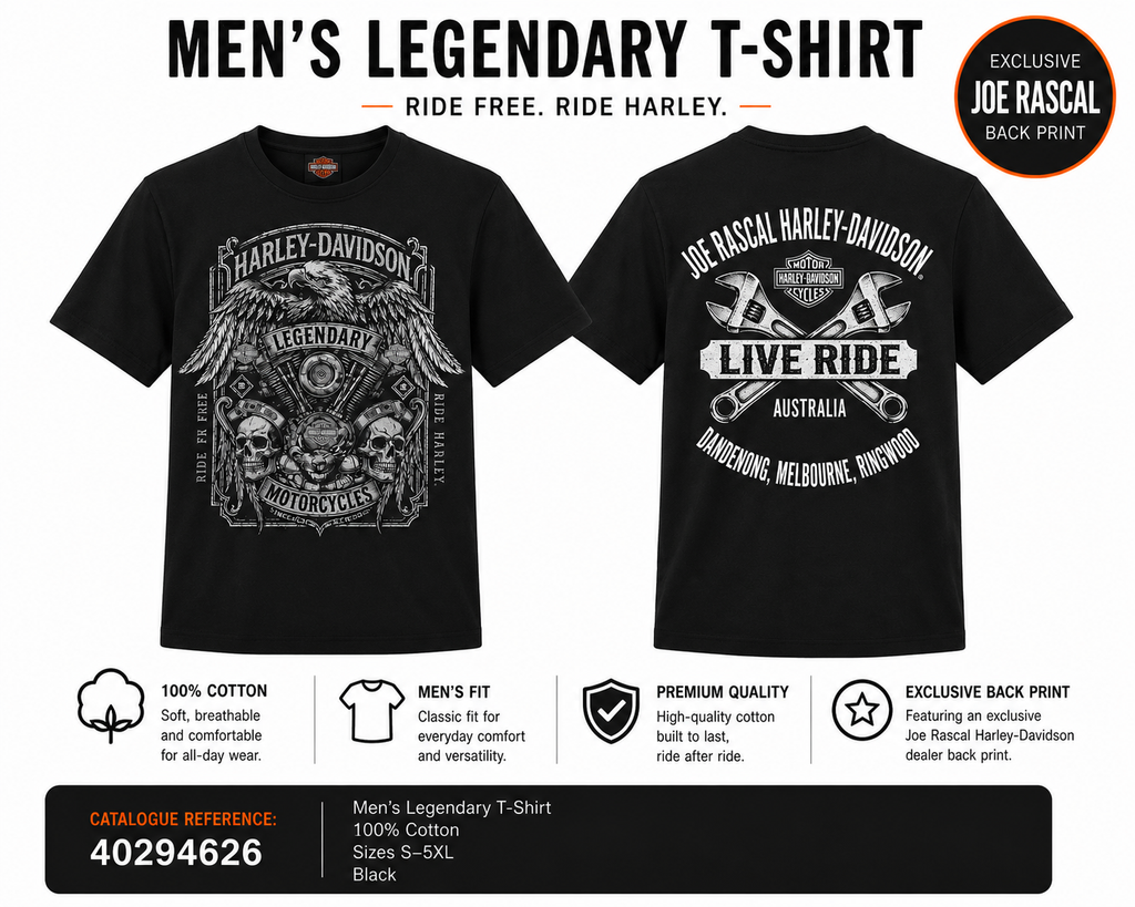 Harley-Davidson® Men's Legendary T-Shirt | Black