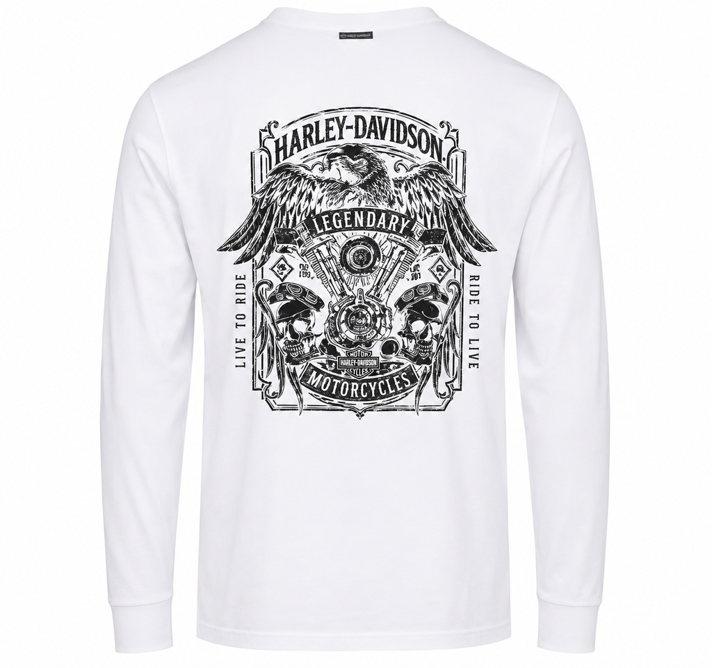 Joe Rascal X Harley-Davidson Mens Aviator Long Sleeve Tee