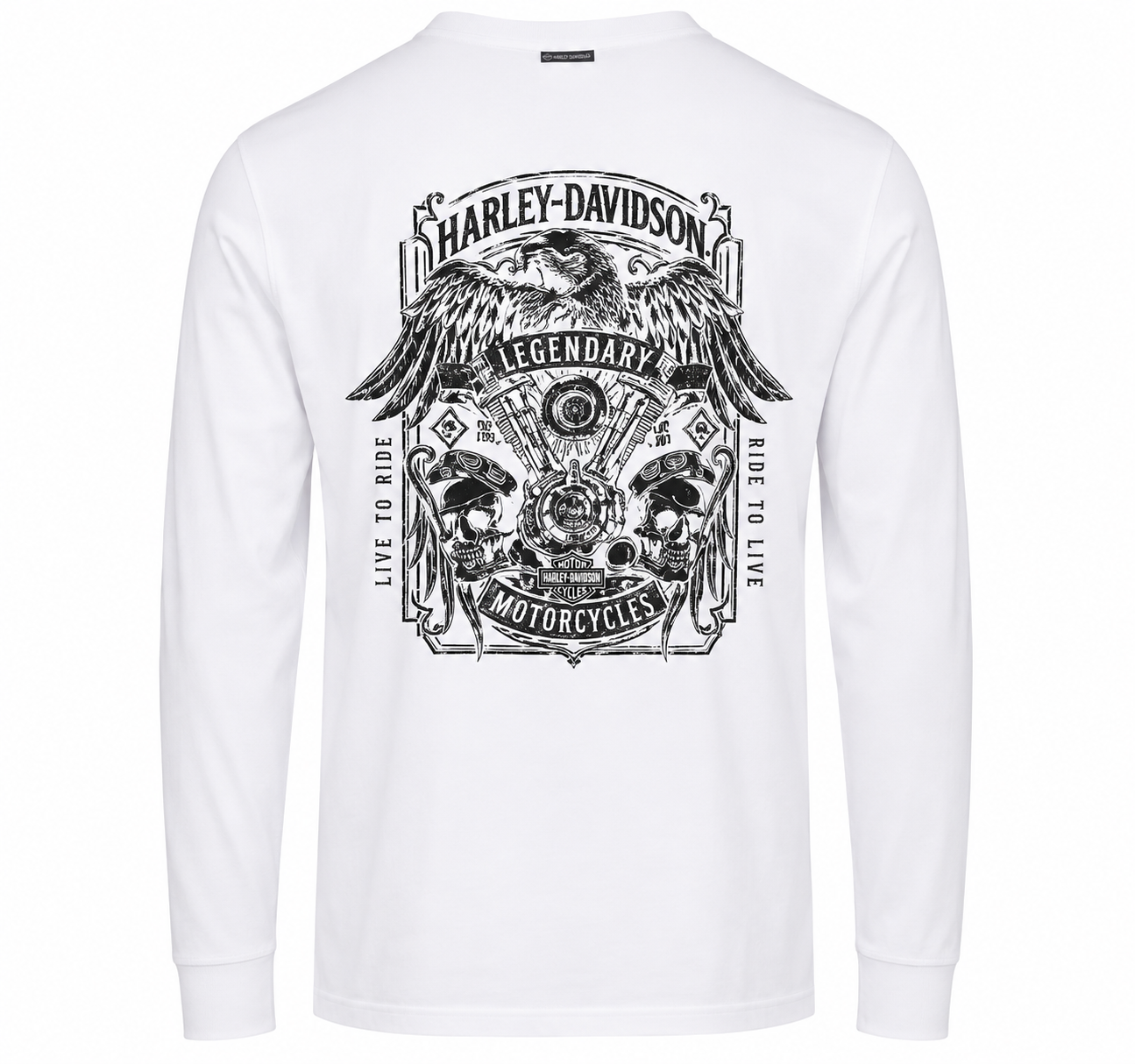 Joe Rascal X Harley-Davidson Mens Aviator Long Sleeve Tee