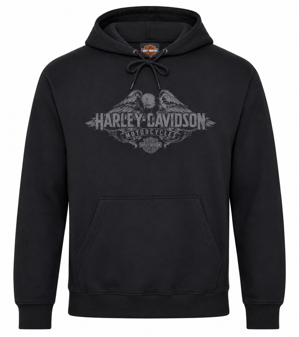 Joe Rascal X Harley-Davidson Mens Perched Pull Over Hoodie