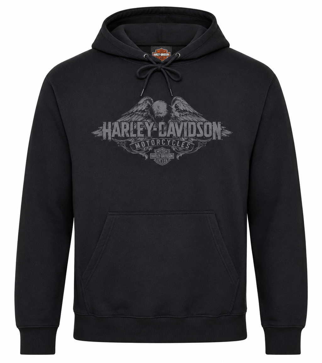 Joe Rascal X Harley-Davidson Mens Perched Pull Over Hoodie