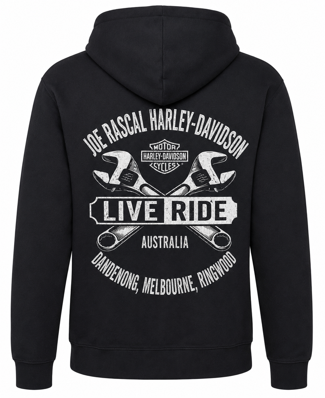 Joe Rascal X Harley-Davidson Mens Perched Pull Over Hoodie