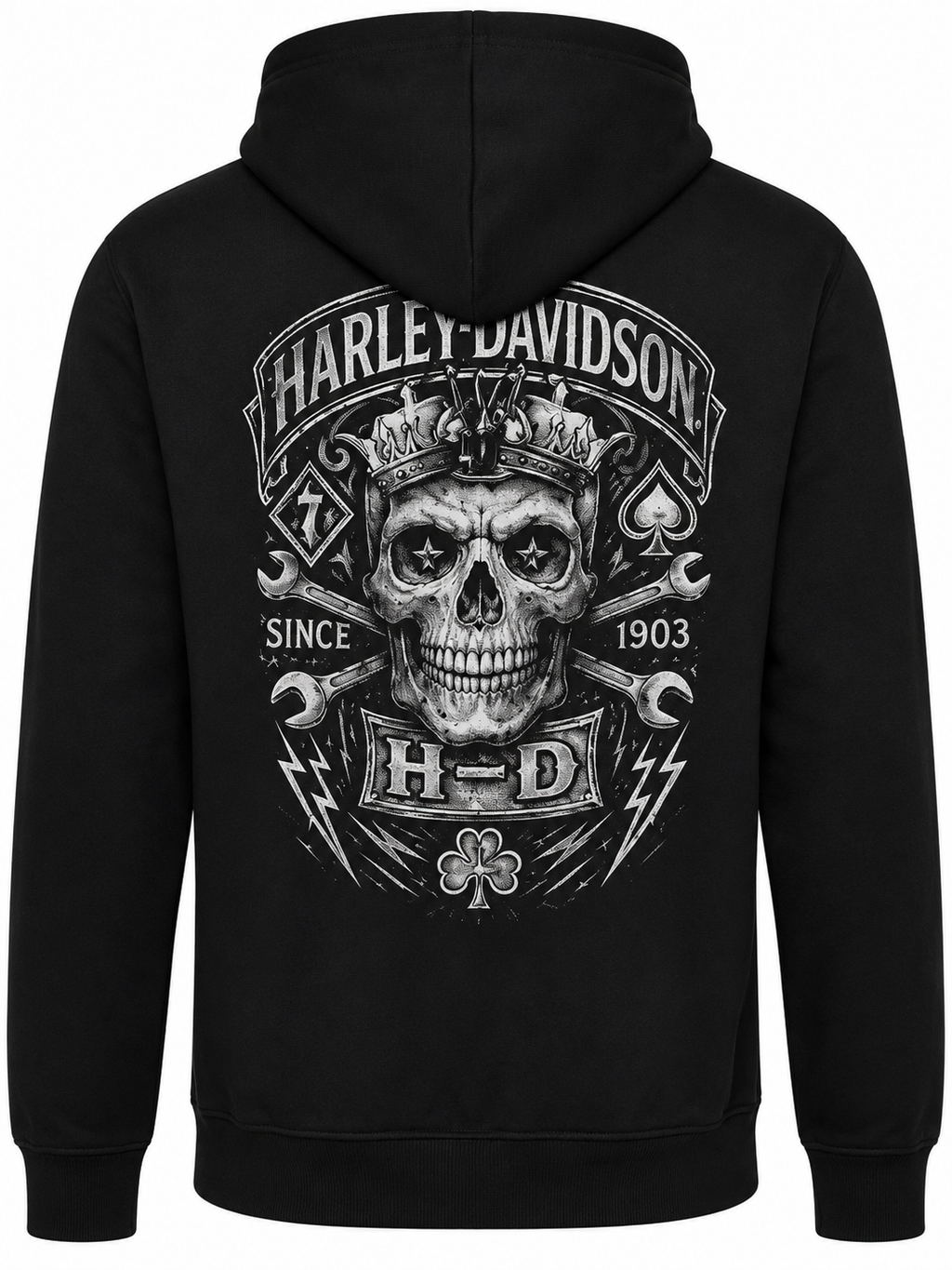 Joe Rascal X Harley-Davidson Mens Inscribe Zip Hood