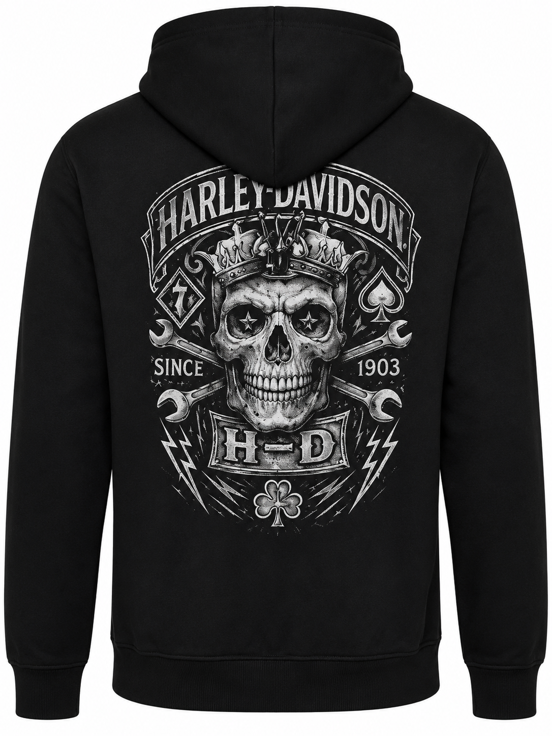 Joe Rascal X Harley-Davidson Mens Inscribe Zip Hood