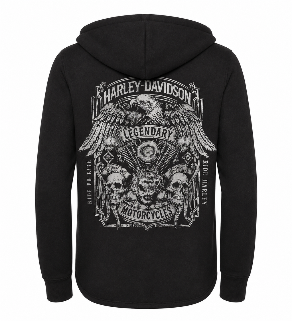 Harley-Davidson® Women's Legendary Zip Hoodie | Black