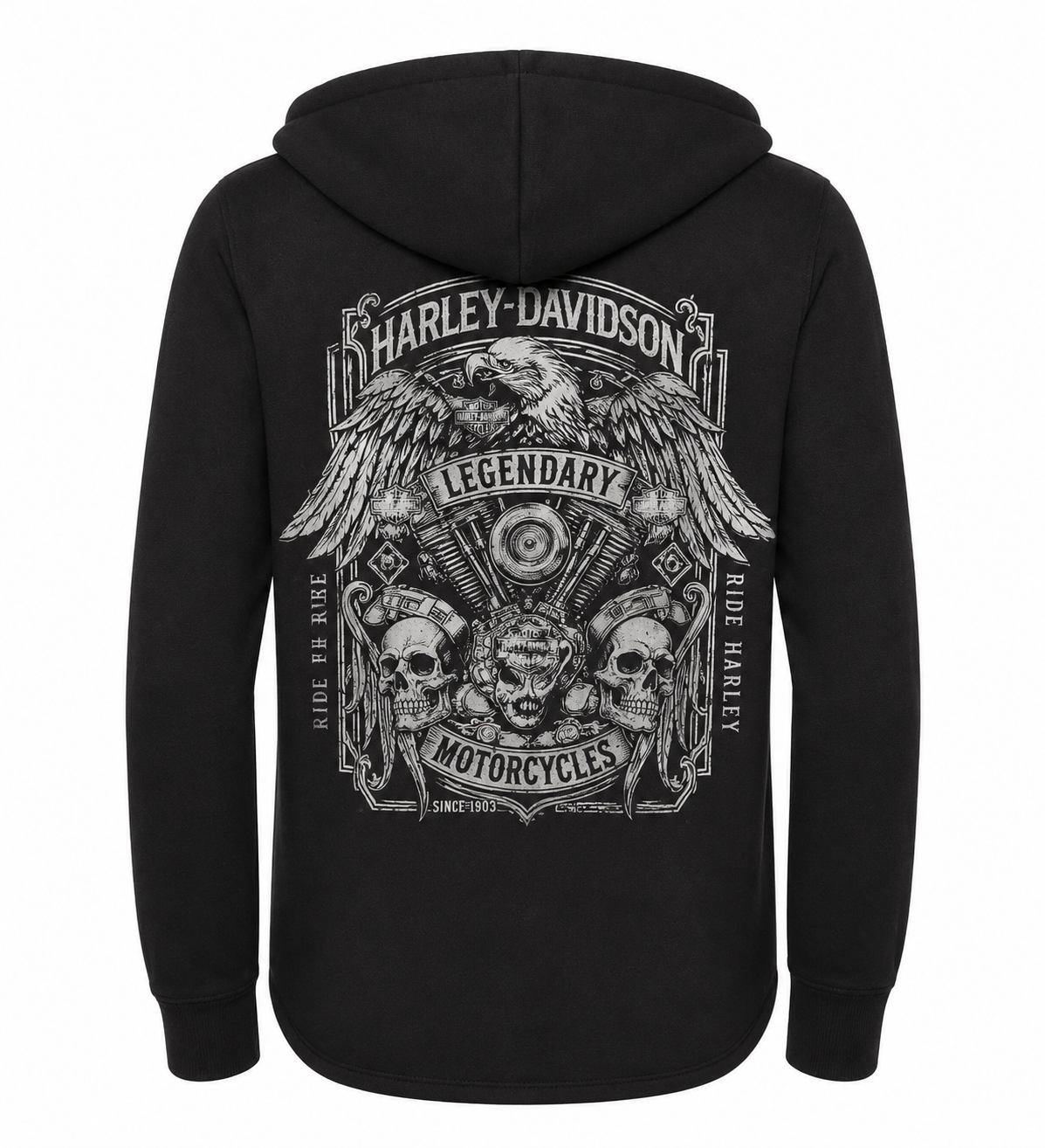 Harley-Davidson® Women's Legendary Zip Hoodie | Black