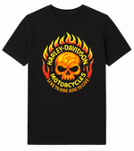 Harley-Davidson® Flaming Skull Kindle T-Shirt | Black