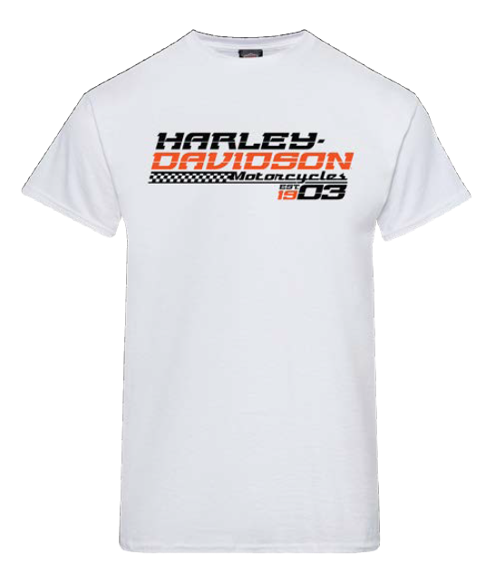 Joe Rascal x Harley-Davidson® Drag Short Sleeve T-Shirt – White