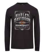 Joe Rascal x Harley-Davidson® Wanted Long Sleeve T-Shirt – Black