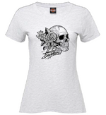 Joe Rascal x Harley-Davidson® Reverence Women’s Short Sleeve T-Shirt – Heather White
