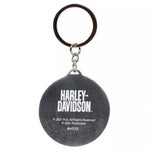 HARLEY-DAVIDSON KEY CHAIN DOMED SKULL METAL KEY CHAIN