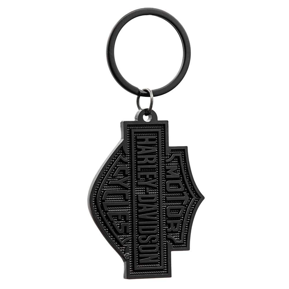 HARLEY-DAVIDSON KEY CHAIN H-D B&S KNURLED PATTERN