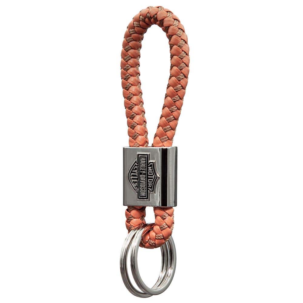 HARLEY-DAVIDSON KEY CHAIN BAR & SHIELD VINYL BRAID