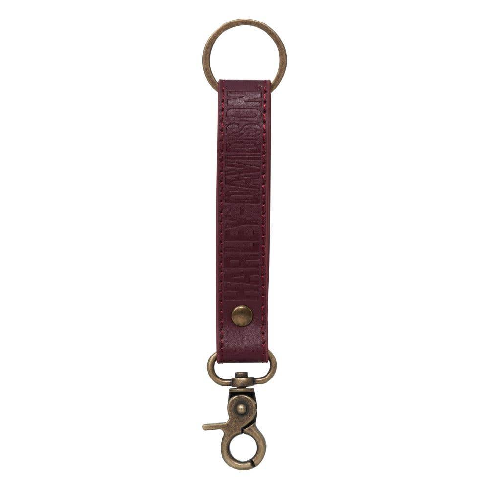 HARLEY-DAVIDSON KEY CHAIN TEXT STRAP KEY RING