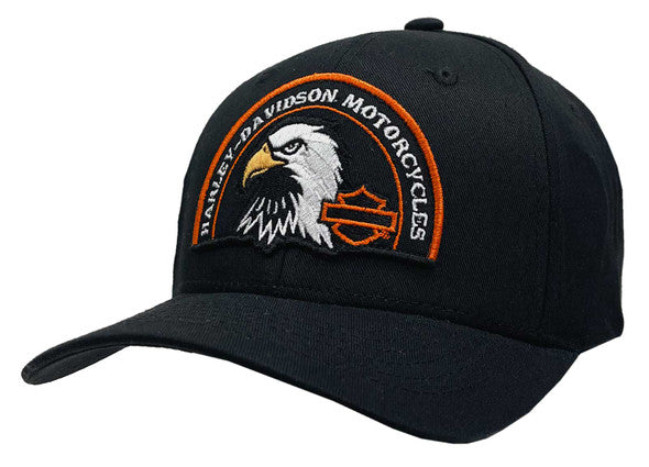 Harley-Davidson Stoic Eagle Adjustable Snapback Cap, Black