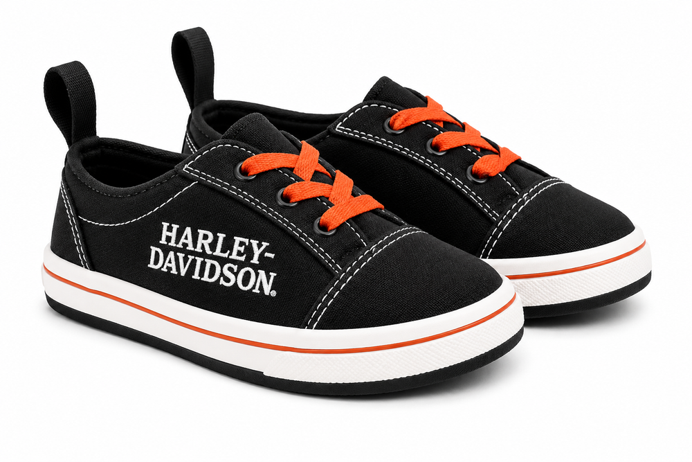 Harley-Davidson Infant Pre-Walker Elastic Lace-Up Shoes