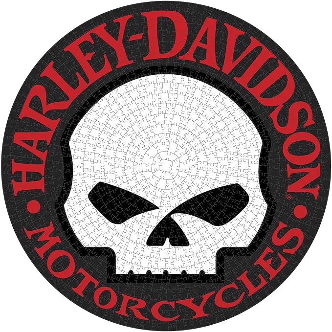 Harley-Davidson Willie G Skull Puzzle in Collectable Tin - Red