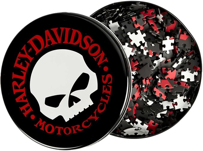 Harley-Davidson Willie G Skull Puzzle in Collectable Tin - Red