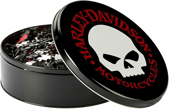 Harley-Davidson Willie G Skull Puzzle in Collectable Tin - Red