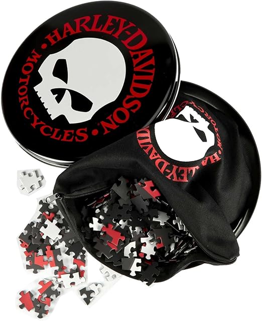 Harley-Davidson Willie G Skull Puzzle in Collectable Tin - Red