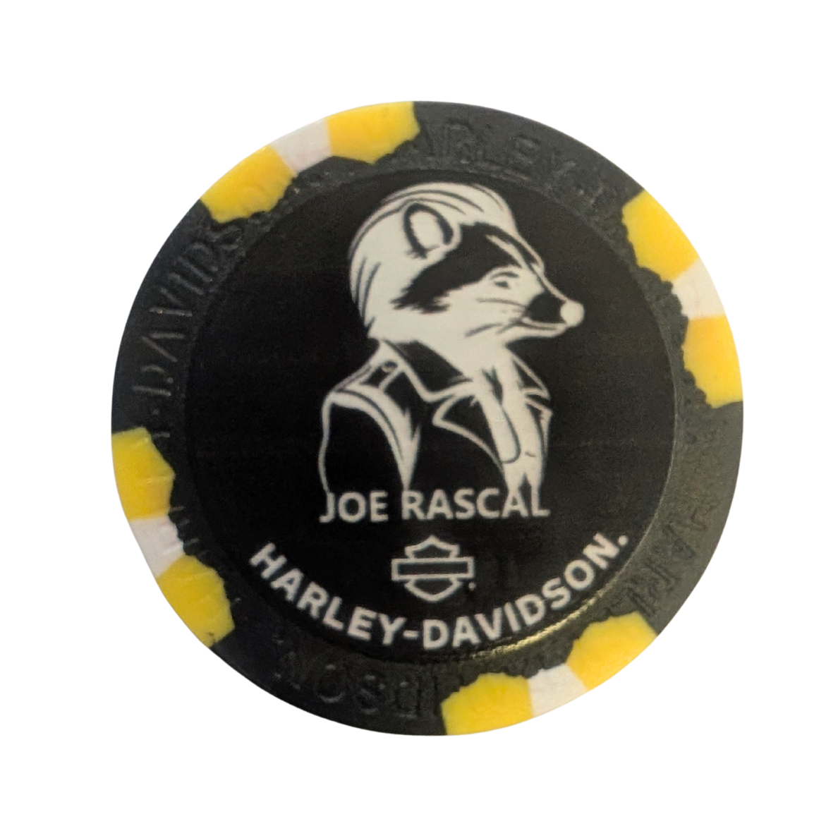 Joe Rascal x Harley-Davidson Collectable Dealer Poker Chip