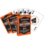 HARLEY-DAVIDSON OIL CAN PLAYING CARDS