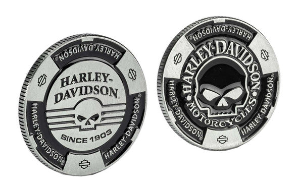 Harley-Davidson Willie G Limited Edition Metal Poker Chip In Case