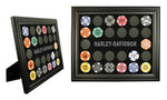 HARLEY-DAVIDSON POKER CHIP COLLECTORS FRAME