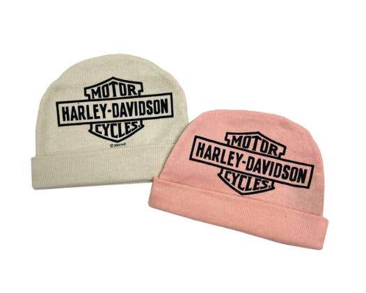 HARLEY-DAVIDSON GIRLS RIB KNIT BEANIES - SET OF 2