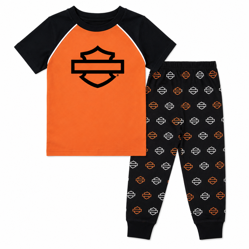 Harley-Davidson Kids Cotton Rib Pajama Set