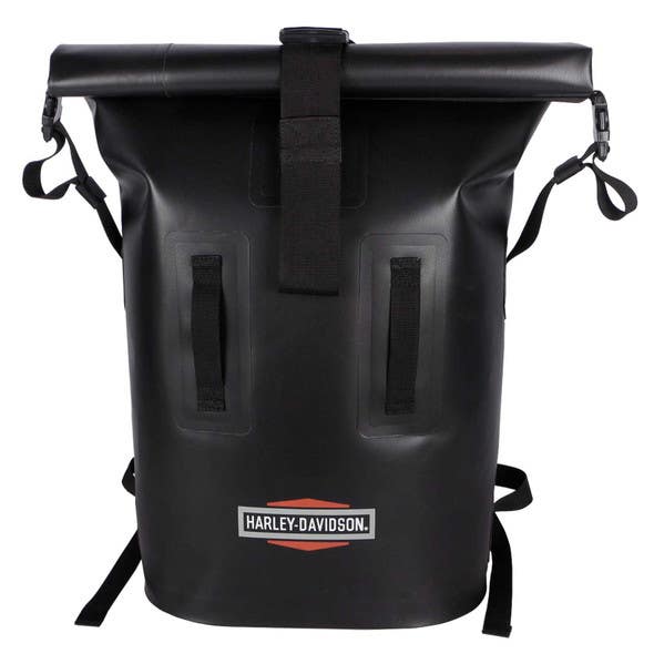 HARLEY-DAVIDSON WATERPROOF COATED POLYESTER DRY ROLL-TOP BACKPACK