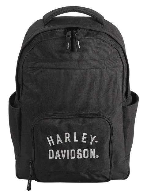 HARLEY-DAVIDSON RUGGED TWILL BACKPACK - BLACK