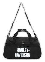 Harley-Davidson American Flag Graphic Duffel Bag – Durable Motorcycle Travel Bag