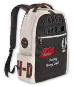 HARLEY-DAVIDSON HARLEY-DAVIDSON VARSITY VINTAGE BACKPACK DURABLE CANVAS