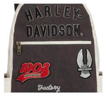 HARLEY-DAVIDSON HARLEY-DAVIDSON VARSITY VINTAGE BACKPACK DURABLE CANVAS