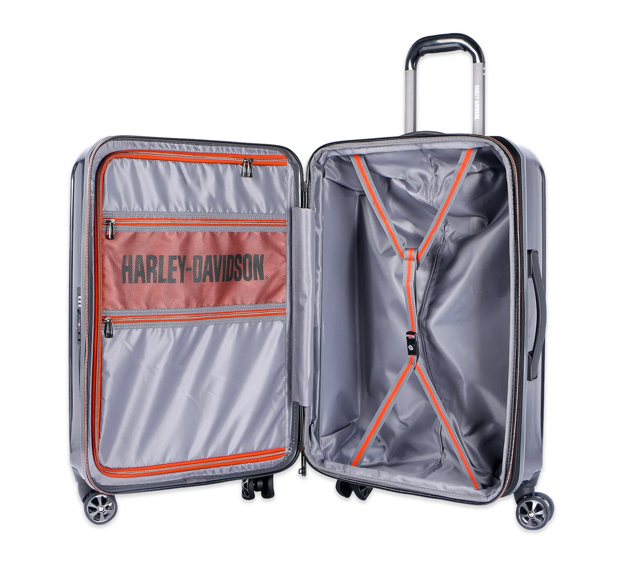 Harley-Davidson Cruiser 17″ Carry-On Hardside Luggage – Compact Polycarbonate Travel Case