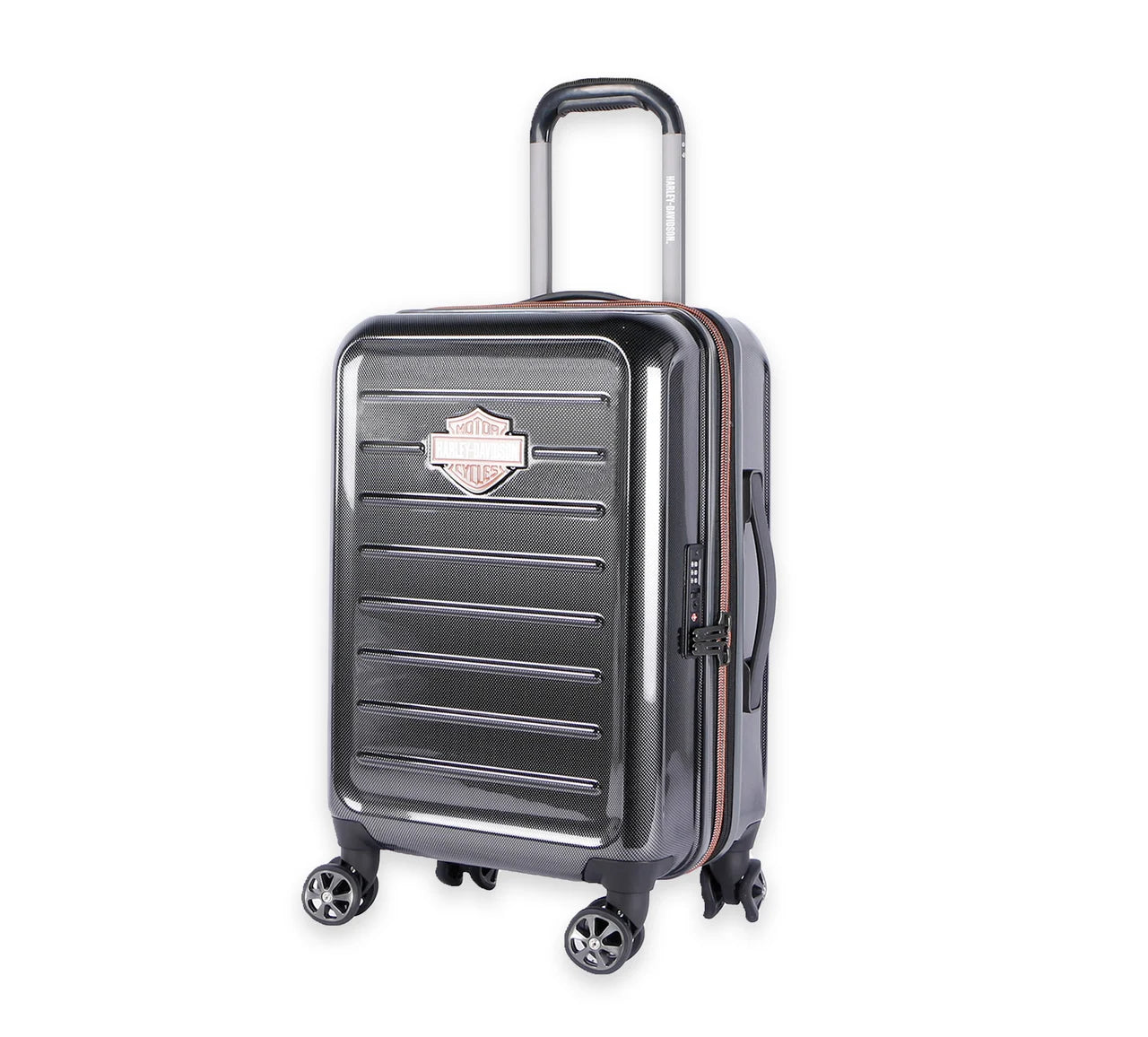 Harley-Davidson Cruiser 22″ Carry-On Hardside Luggage – Compact Motorcycle Travel Suitcase