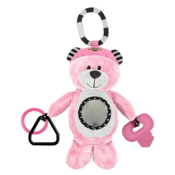 HARLEY-DAVIDSON GIRLS IE BEAR 9 IN. NEWBORN SENSORY PLUSH TOY