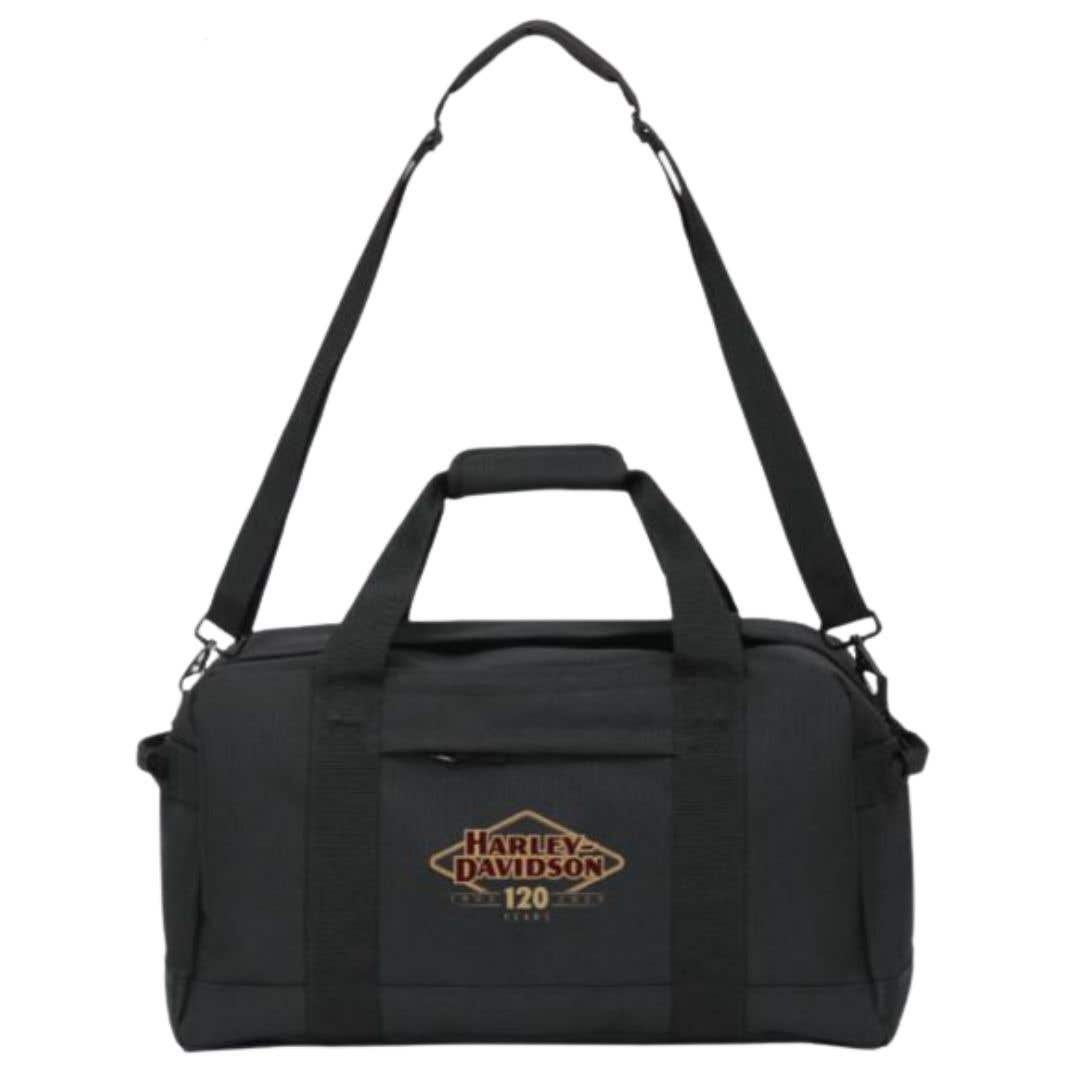 HARLEY-DAVIDSON 120TH 20IN DUFFEL W/DETACHABLE SHOULDER STRAP