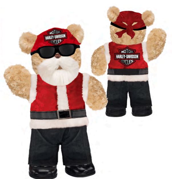 Harley-Davidson Santa Bear 17In Huggy Bear