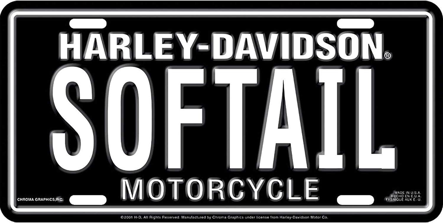 HARLEY-DAVIDSON SOFTAIL AUTO STAMPED METAL LICENSE