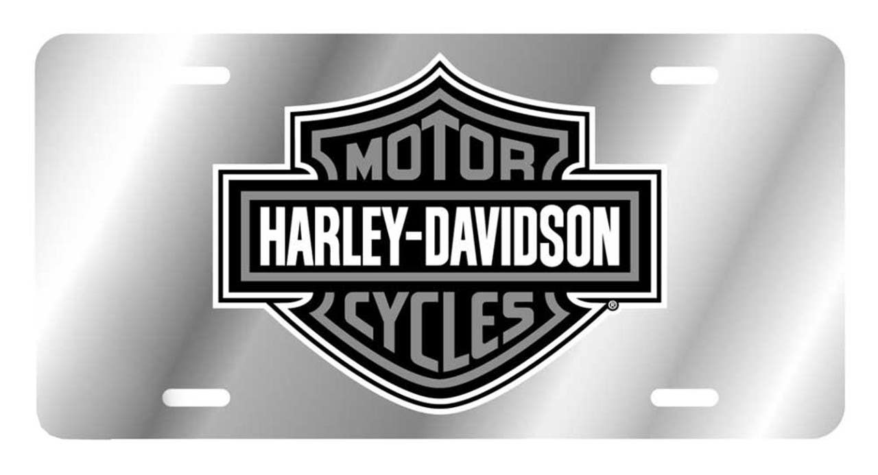 HARLEY-DAVIDSON MIRROR BAR & SHIELD AUTO LICENSE