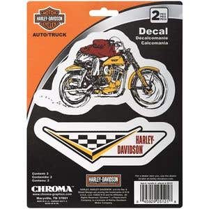 HARLEY-DAVIDSON 2-PIECE VINTAGE RACING 6X8 DECAL