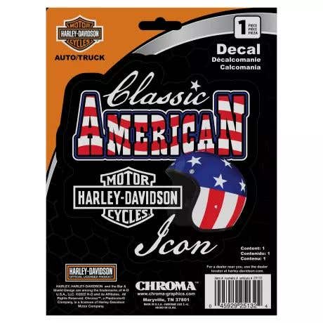 HARLEY-DAVIDSON AMERICAN CLASSIC PATRIOTIC 6X8 DECAL